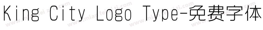 King City Logo Type字体转换